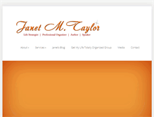 Tablet Screenshot of janetmtaylor.com